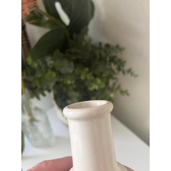 Vintage 70's Franco Bucci LP Pesaro Vase Signed Italian Modernist Pink White - Picture 6 of 6